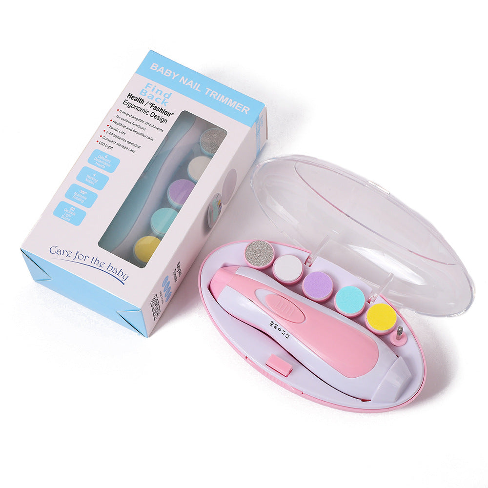 Baby Electric Nail Polisher, Multifunctional Anti-Scratch Kidsren's Nail Polisher, Baby Manicure Tool Set