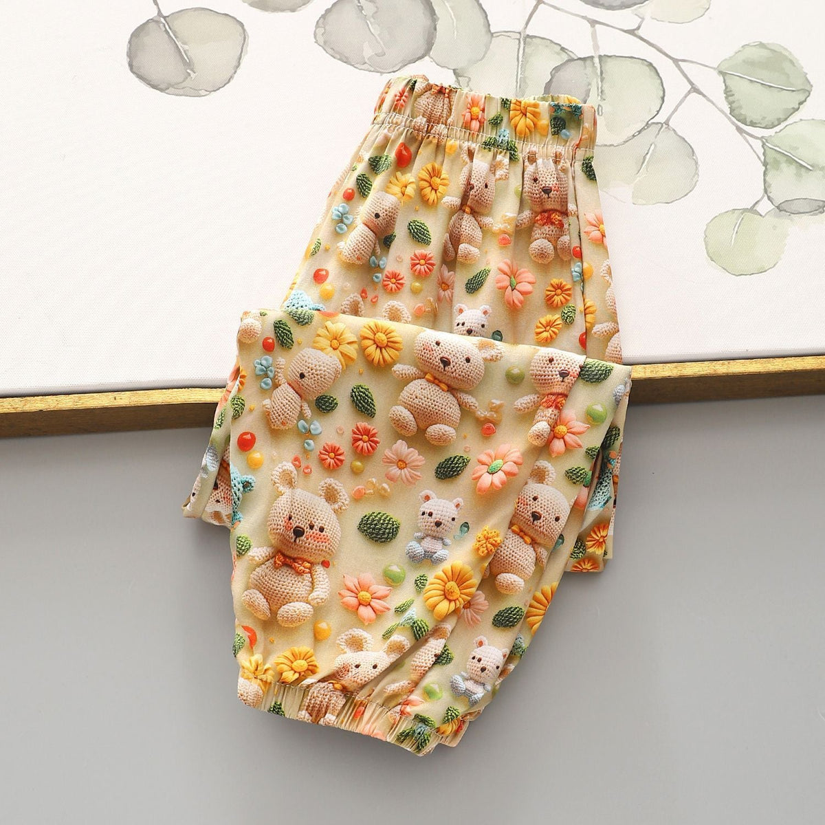 Girls' Pants Summer Thin Floral New Arrival Anti-mosquito Pants for Small and Medium-sized Children Girls' Summer Outer Wear Pants 2-9y size imported from china