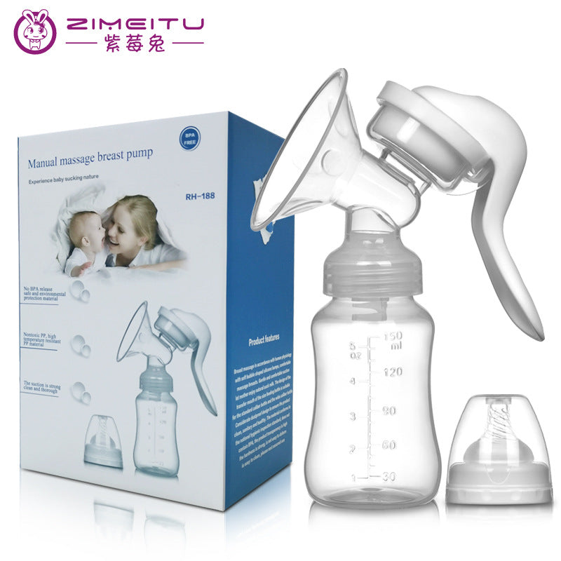 Apurberry Rabbit Manual Breast Pump Suction Large Maternity Products Milking Breastfeeding Breast pump