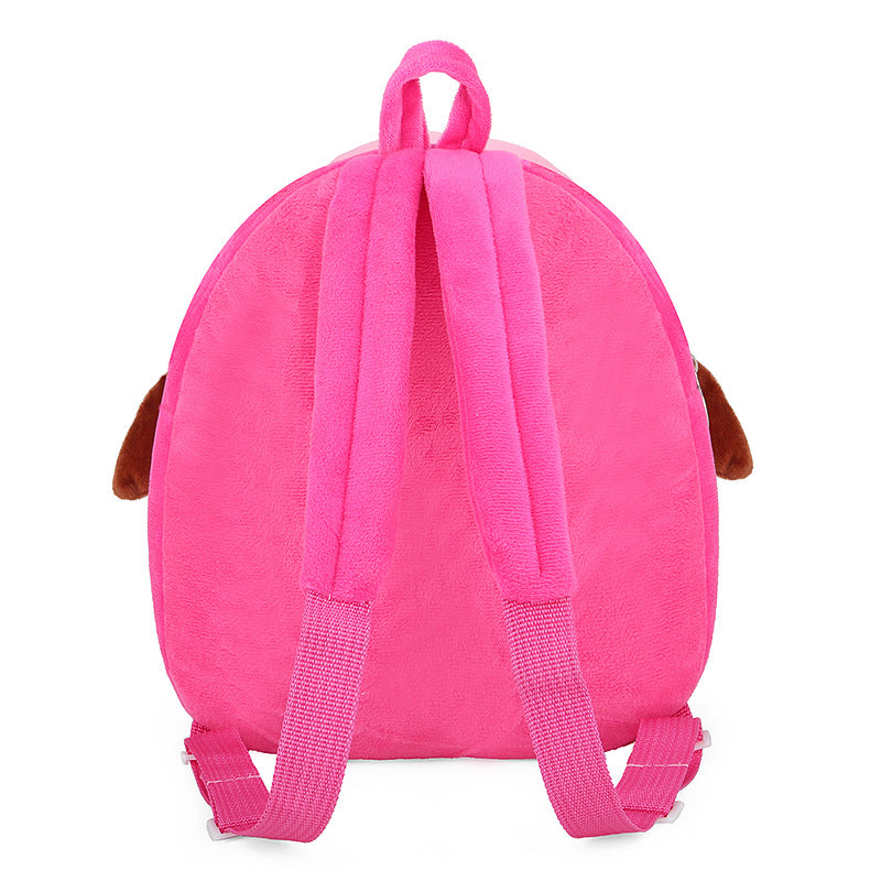 Cartoon Cute Kids Backpack for Girls, Toddler Preschool School Bag with Sunflower Doll Plush, Children’s Double Shoulder Bag