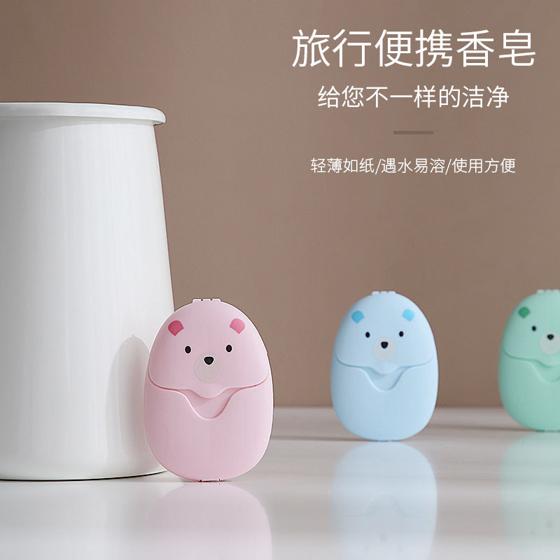 50 Travel Portable Soap Tablets Hand-washing Soap Disposable Travel Carry-on Pocket Mini Small Soap Paper