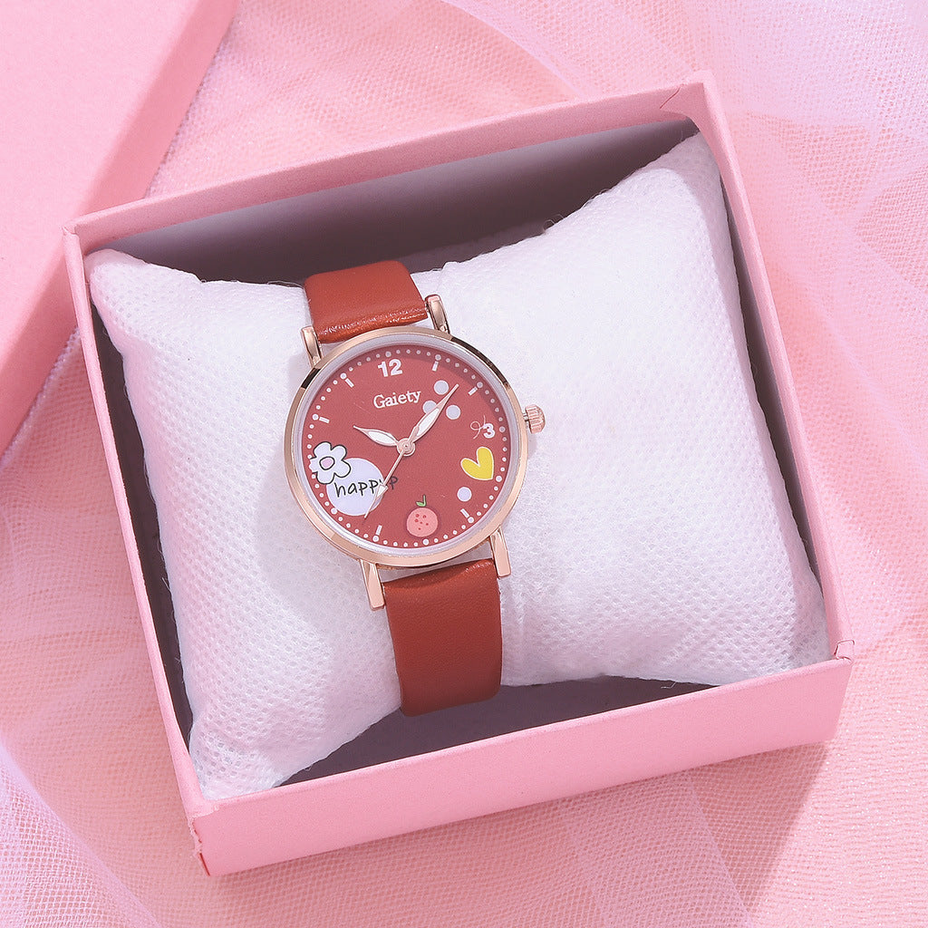 Gaiety New Women’s IS-Style PU Handbag Watch Bracelet Set with Watch – Perfect Gift for Students, Factory Direct