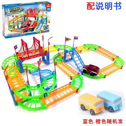 DIY Versatile Track Car Assembly Electric Kids Educational Toy Car City Train (Direct Shipping Available, Free Shipping)