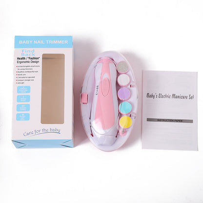 Baby Electric Nail Polisher, Multifunctional Anti-Scratch Kidsren's Nail Polisher, Baby Manicure Tool Set