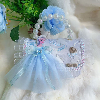 New Kids Handbag for Girls with Bow &amp; Pearl, Fashionable Princess Shoulder Crossbody Mini Purse for Coins
