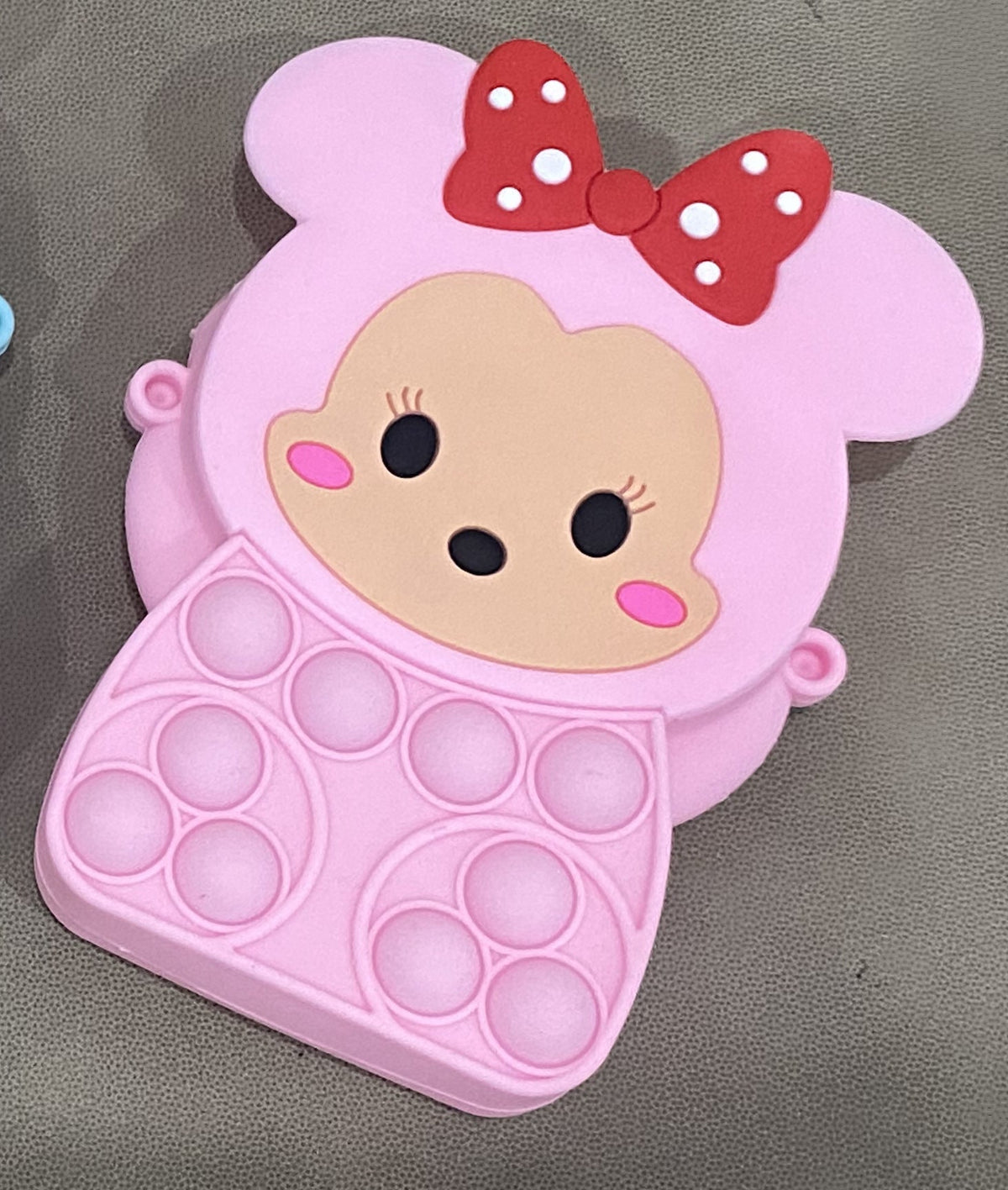 Novel Creative Cartoon Silicone Pouch Kids Crossbody Sling Bag Cute Bear Coin Purse &amp; Small Storage Bag