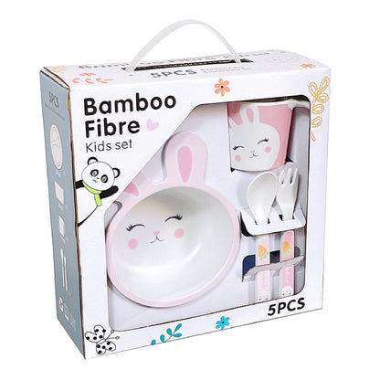 Customized Bamboo Fiber Tableware Set, Plates, Bowls, Cups, Forks and Spoons, Customized Gift Box Packaging. if You Take a Photo of This Link, No Refund Will Be Made by Default