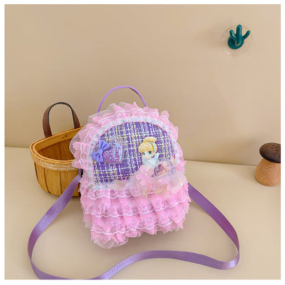 Mini Kids Backpack Cute Princess Coin Purse Accessory Bag 2023 New Travel Little-Chanel Style Backpack Wholesale