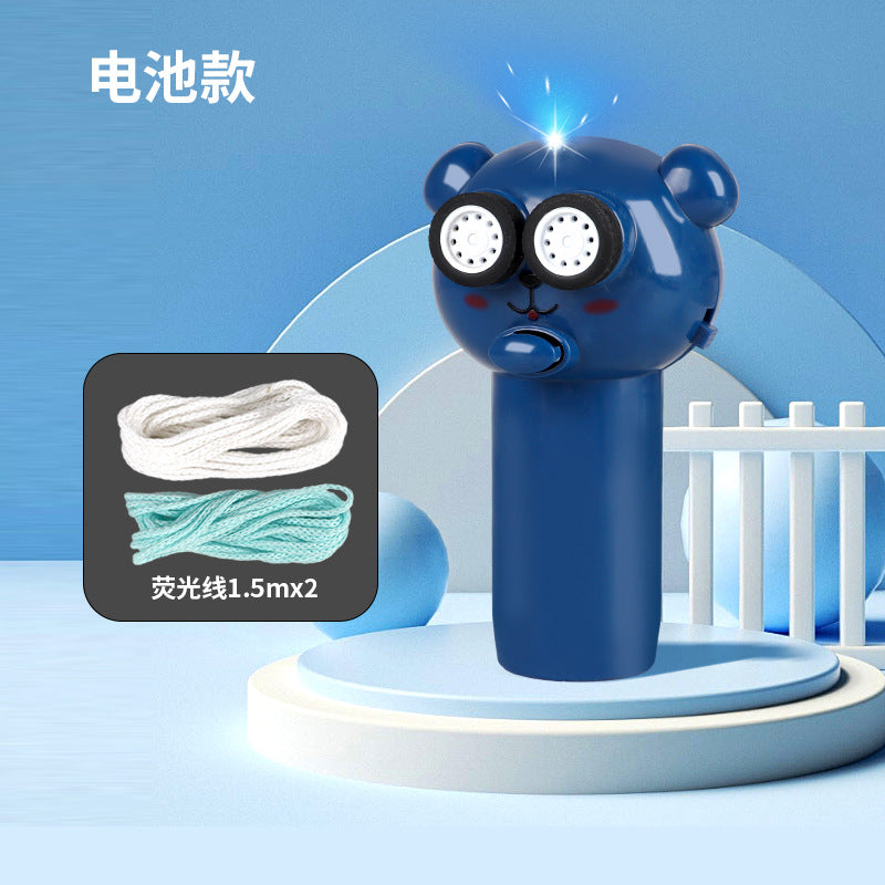 Cross-Border Electric Cat-Teasing Stress-Relief Toy, Glowing Rope Launcher, TikTok Viral Unique Decompression Zipper Rope for Wholesale
