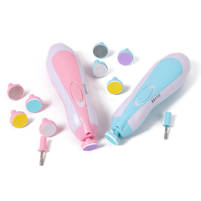 Baby Electric Nail Polisher, Multifunctional Anti-Scratch Kidsren's Nail Polisher, Baby Manicure Tool Set