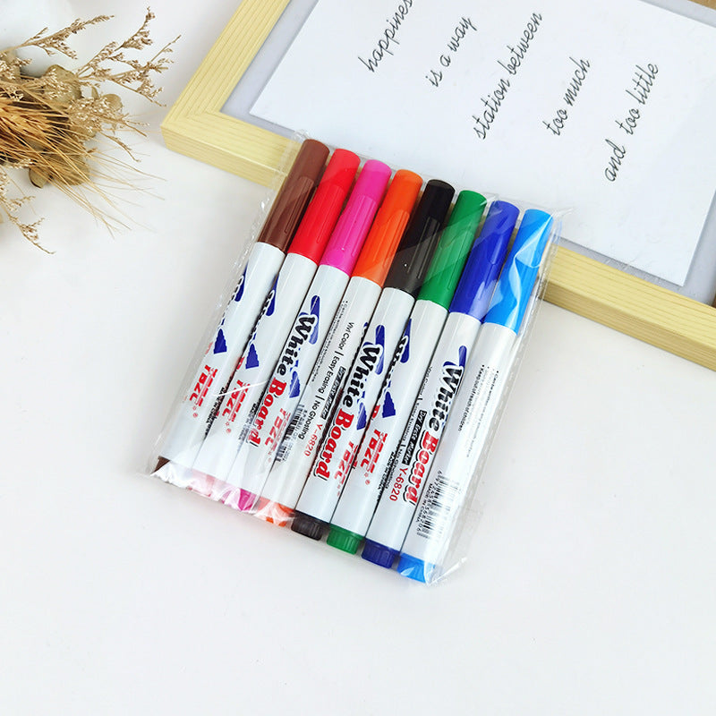 Trending Creative Floating Pen 12-Color Erasable, Washable Whiteboard Markers — Water-Based Markers for Students, Teaching & Office (Wholesale)