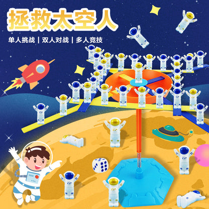 Cross-Border Frog Balance Tree Educational Table Game for Kids—Space Balance Tree Stacking Tower &amp; Balance Fun, 2-Player Interactive Battle Game Toy