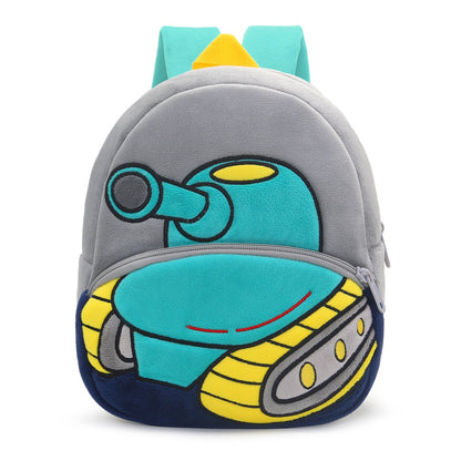 Construction Vehicle Series Cute Kids Backpack Excavator Plush Rucksack 2–4 Years Boys and Girls Toddler Bag