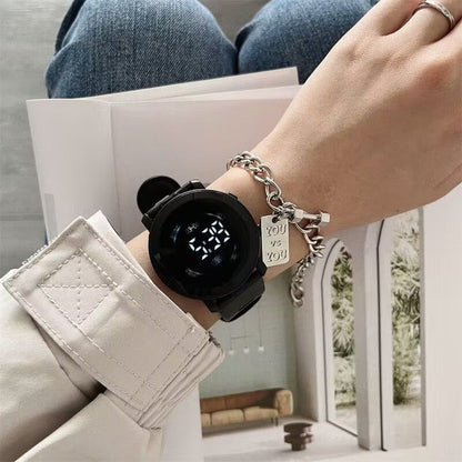 Student-Friendly LED Unicorn Sports Watch: Ins-Style, High-Beauty Forest-Core Look, Cool and Versatile for Middle & High School