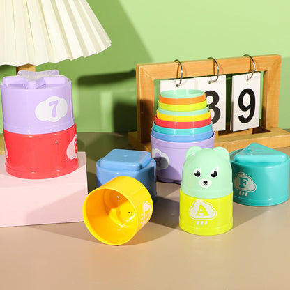 Stacking Cups Educational Toy for Children — Fun Stacking Game for Early Learning, Preschool Kindergarten