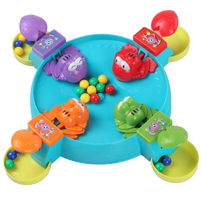 Cross-Border Hippo Swallows Beads: Kids Interactive Educational Toy Hungry Hippo Game—See-and-Grab Fast-Eyed Hungry Frog
