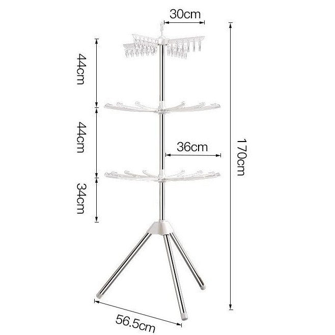 Cross-Border Baby Clothes Drying Rack, Baby Balcony Clothes Rack, Diaper Rack, Newborn Clothes Drying Rack, Rotating Drying Rack