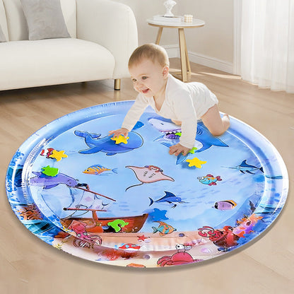 Cross-Border Children's Inflatable Water Mat, Baby Ice Mat, Baby Play Mat, Tummy Time Mat, Inflatable Crawling Mat