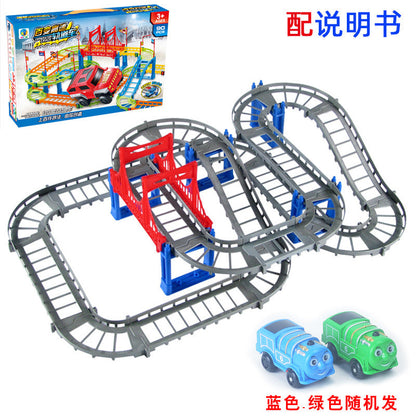 DIY Versatile Track Car Assembly Electric Kids Educational Toy Car City Train (Direct Shipping Available, Free Shipping)
