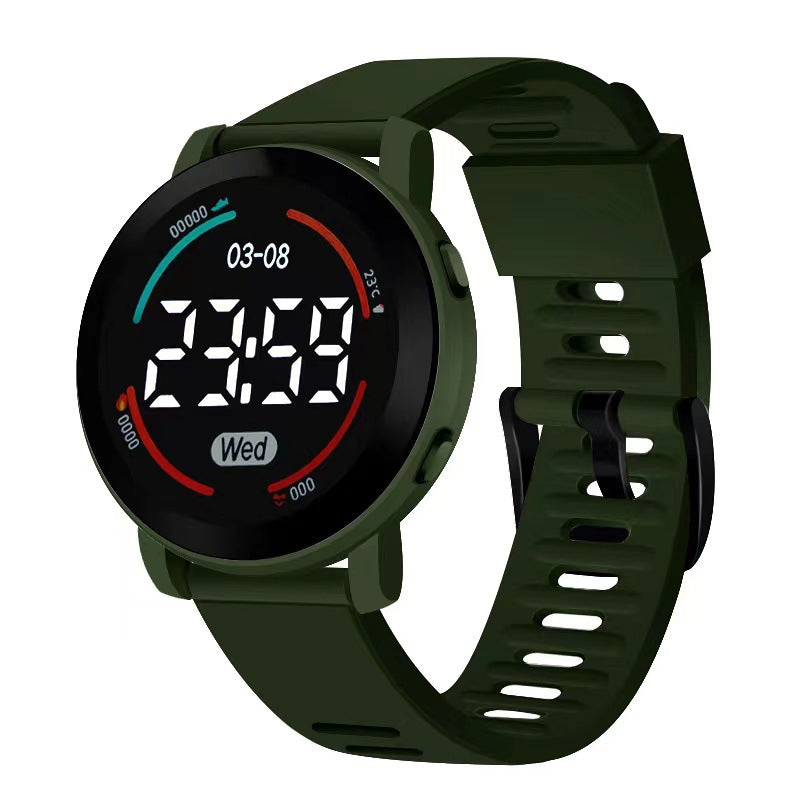 Student-Friendly LED Unicorn Sports Watch: Ins-Style, High-Beauty Forest-Core Look, Cool and Versatile for Middle & High School
