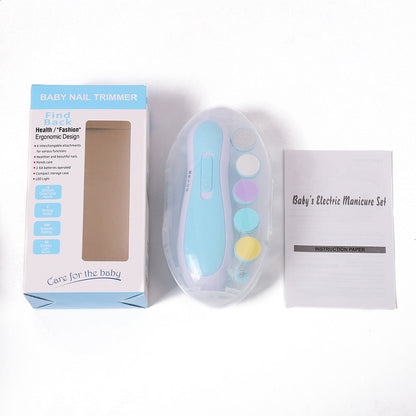 Baby Electric Nail Polisher, Multifunctional Anti-Scratch Kidsren's Nail Polisher, Baby Manicure Tool Set