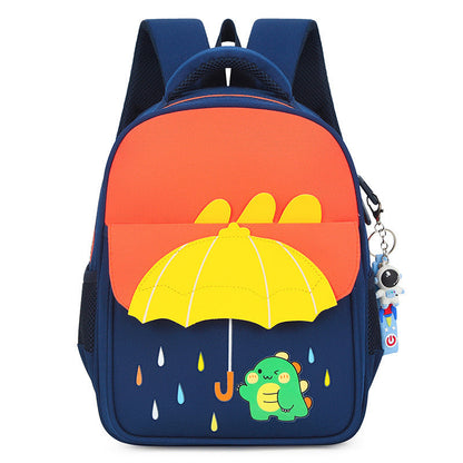 Cross-Border Ready Stock New Kids Umbrella Design Backpack 3-7 Years Old Children, Cartoon Lightweight School Bag for Kindergarten & Primary School