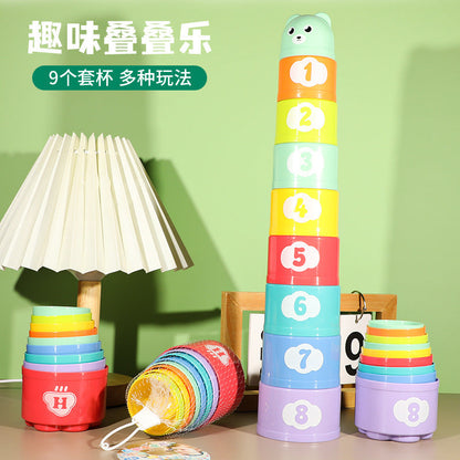 Stacking Cups Educational Toy for Children — Fun Stacking Game for Early Learning, Preschool Kindergarten