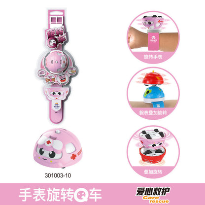 Beibei Elf Finger-Stacking Battle Spinning Top Car Inertial Q-Car Watch Toy for Kids – Cartoon Creative Mini Toy