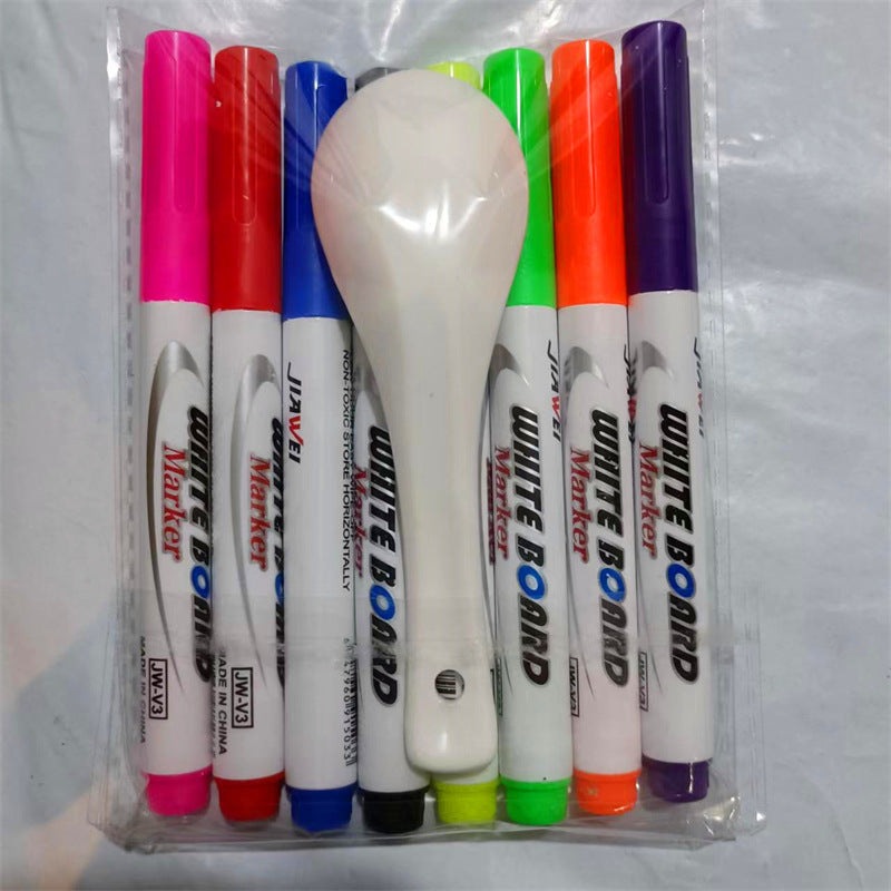 Trending Creative Floating Pen 12-Color Erasable, Washable Whiteboard Markers — Water-Based Markers for Students, Teaching & Office (Wholesale)