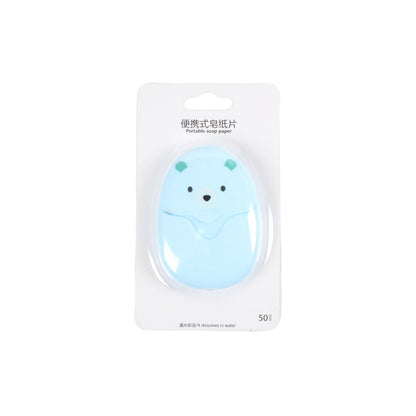 50 Travel Portable Soap Tablets Hand-washing Soap Disposable Travel Carry-on Pocket Mini Small Soap Paper