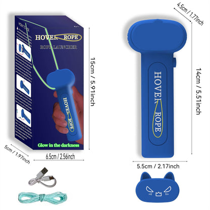 Cross-Border Electric Cat-Teasing Stress-Relief Toy, Glowing Rope Launcher, TikTok Viral Unique Decompression Zipper Rope for Wholesale