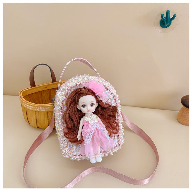 Mini Kids Backpack Cute Princess Coin Purse Accessory Bag 2023 New Travel Little-Chanel Style Backpack Wholesale