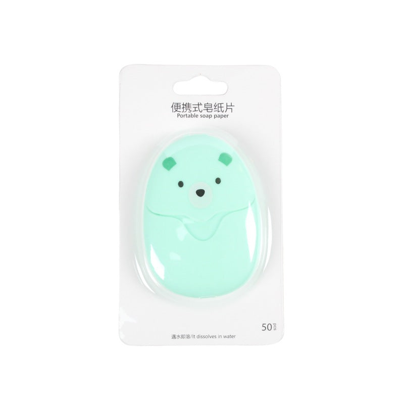 50 Travel Portable Soap Tablets Hand-washing Soap Disposable Travel Carry-on Pocket Mini Small Soap Paper
