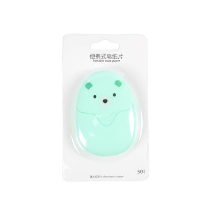 50 Travel Portable Soap Tablets Hand-washing Soap Disposable Travel Carry-on Pocket Mini Small Soap Paper