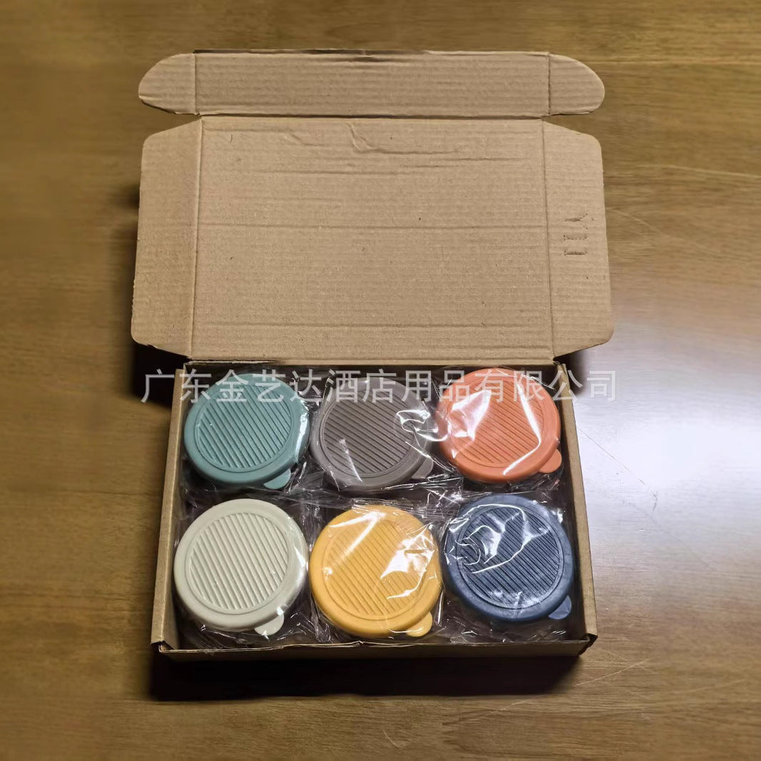 Cross-border Mini 304 Stainless Steel Dip Seasoning Box Cartoon Bear Plate with Lid Tomato Sauce Salad Sauce Cup