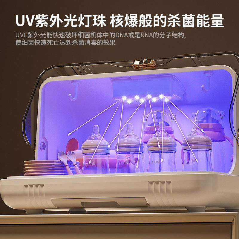 Infant Bottle Storage Box Sterilized Baby Bowl Chopsticks Supplementary Food Storage Box Baby Tableware Cup Draining Rack