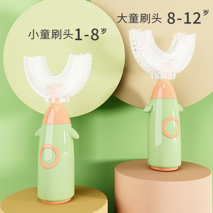 Silicone Children U-shaped Toothbrush Manual Lazy Toothbrush Baby Mouth Tooth Cleaner Wholesale