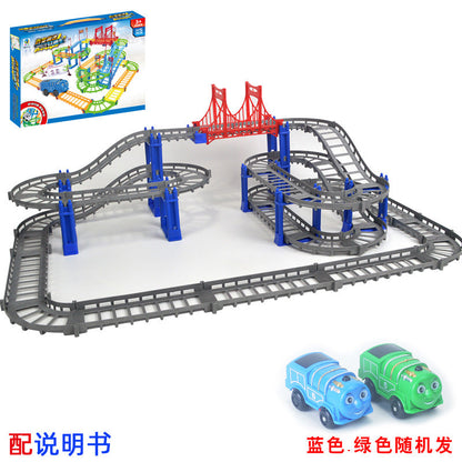 DIY Versatile Track Car Assembly Electric Kids Educational Toy Car City Train (Direct Shipping Available, Free Shipping)