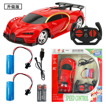 Remote Control Kids Electric Off-Road Racing Car 4-Channel Rechargeable Simulated RC Jeep Toy Vehicle for Cross-Border