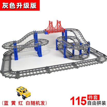 DIY Versatile Track Car Assembly Electric Kids Educational Toy Car City Train (Direct Shipping Available, Free Shipping)
