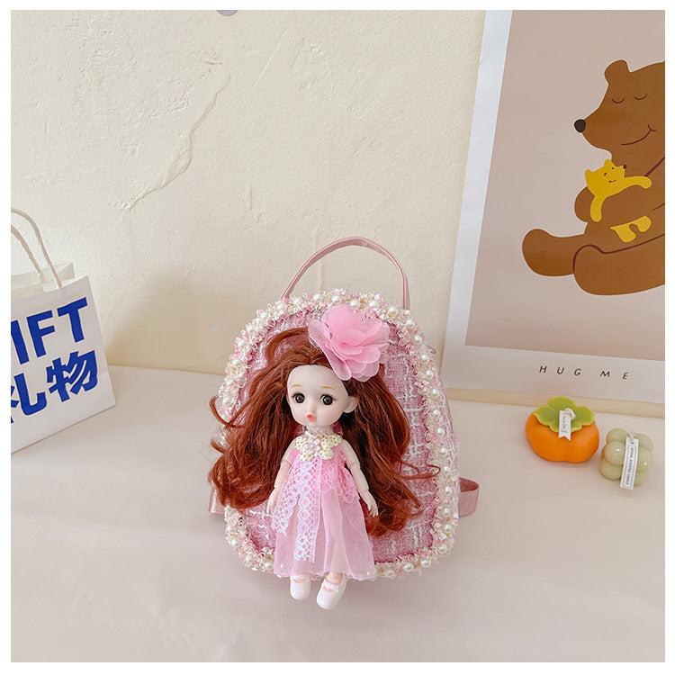 Mini Kids Backpack Cute Princess Coin Purse Accessory Bag 2023 New Travel Little-Chanel Style Backpack Wholesale