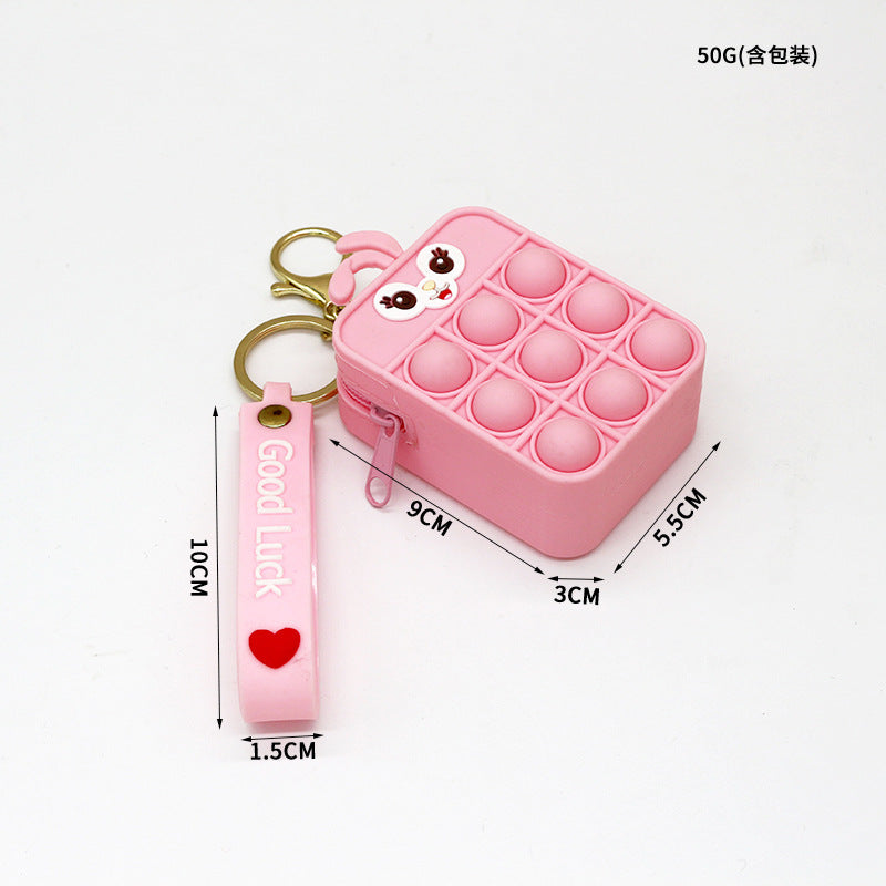 Mouse Killer Pioneer Silicone Cartoon Press Crossbody Bag Unicorn Kids Shoulder Bag Girls Crossbody Mini Square Bag Wholesale