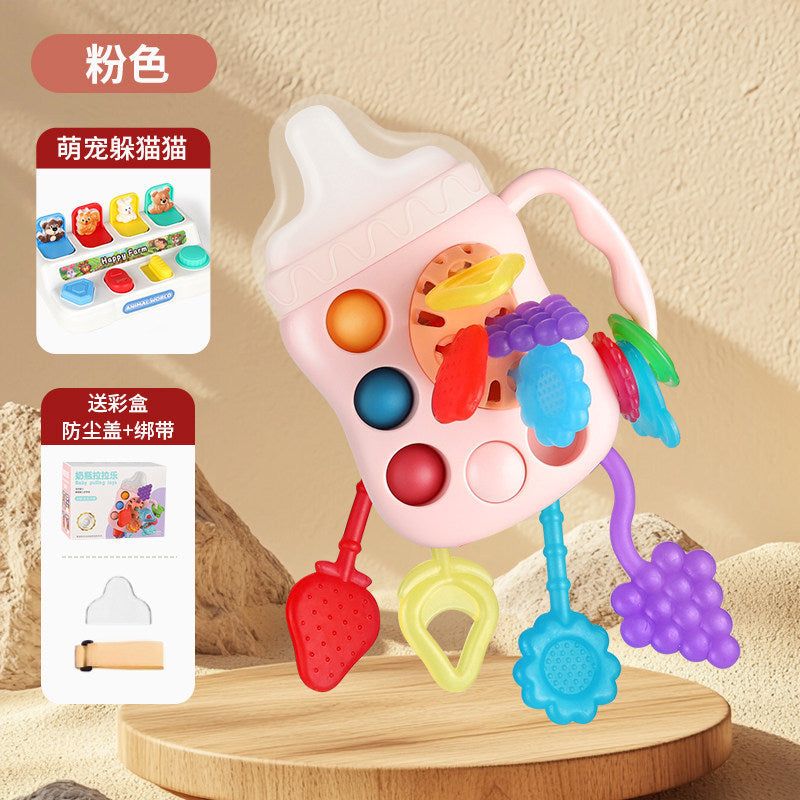 Pull-And-Play Baby Toy for 6 Months and Up, Educational and Chewable, Suitable for 0-1 Year Old Boys and Girls