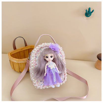 Mini Kids Backpack Cute Princess Coin Purse Accessory Bag 2023 New Travel Little-Chanel Style Backpack Wholesale
