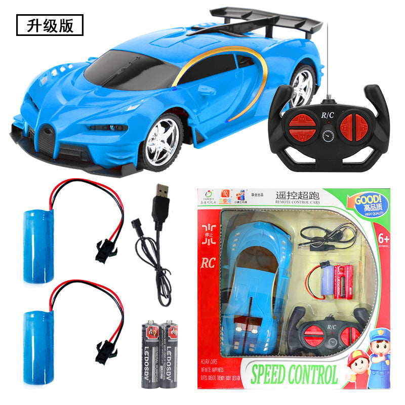 Remote Control Kids Electric Off-Road Racing Car 4-Channel Rechargeable Simulated RC Jeep Toy Vehicle for Cross-Border