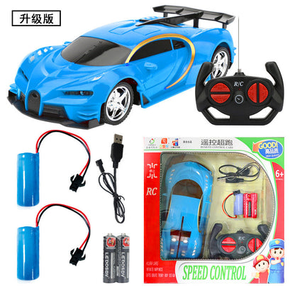 Remote Control Kids Electric Off-Road Racing Car 4-Channel Rechargeable Simulated RC Jeep Toy Vehicle for Cross-Border