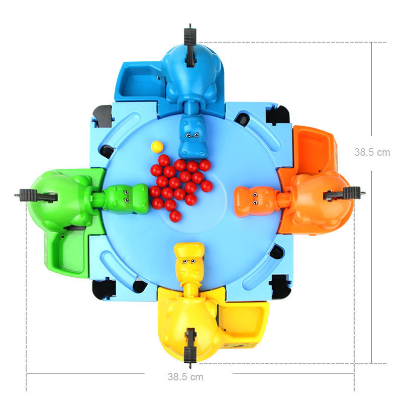Cross-Border Hippo Swallows Beads: Kids Interactive Educational Toy Hungry Hippo Game—See-and-Grab Fast-Eyed Hungry Frog