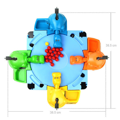 Cross-Border Hippo Swallows Beads: Kids Interactive Educational Toy Hungry Hippo Game—See-and-Grab Fast-Eyed Hungry Frog
