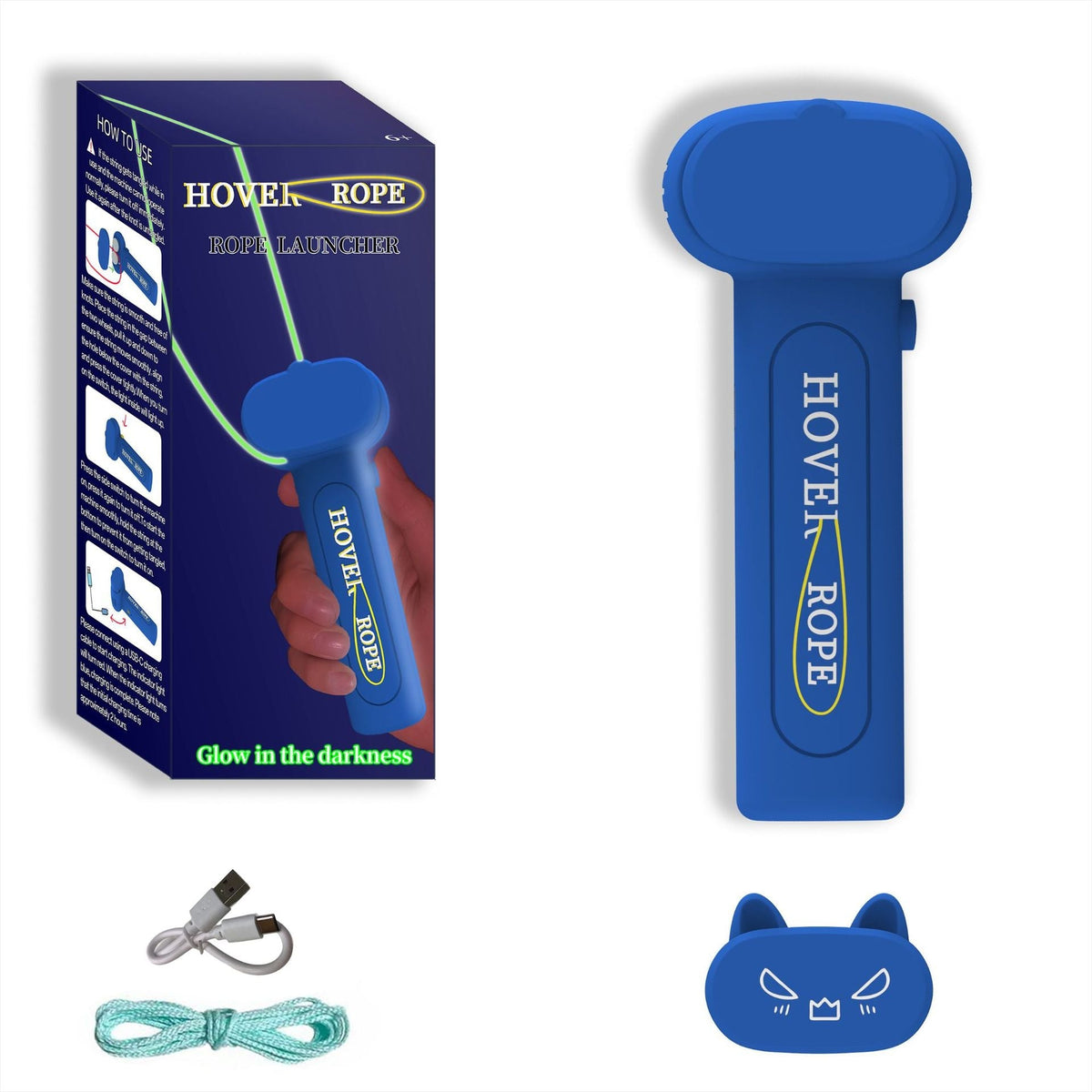 Cross-Border Electric Cat-Teasing Stress-Relief Toy, Glowing Rope Launcher, TikTok Viral Unique Decompression Zipper Rope for Wholesale