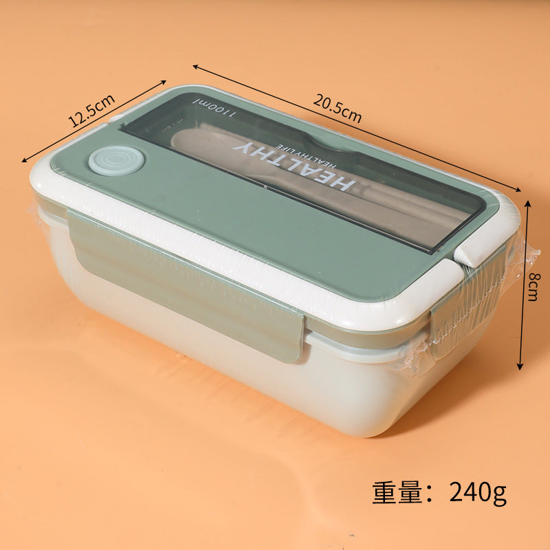 Plastic Lunch Box Divided Lunch Box for Students and Office Workers Large-Capacity Lunch Box Sealed Insulated Lunch Box with Lid